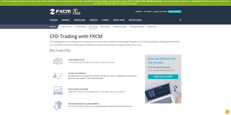 FXCM Tipos de cuenta 1 FXCM Tipos de cuenta 1